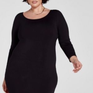 Long sleeve Black Bodycon Dress